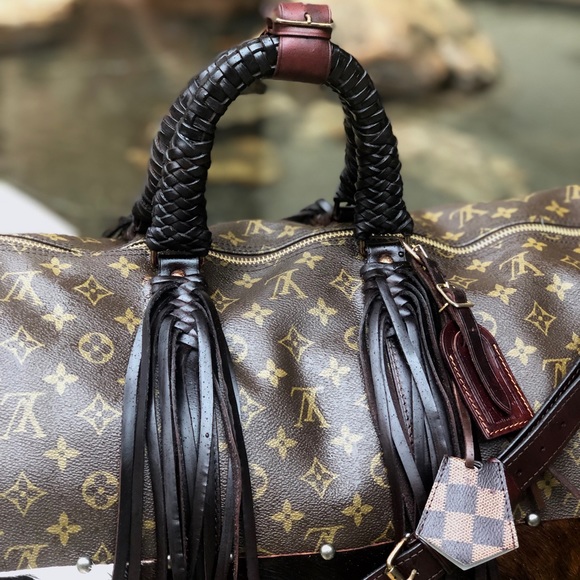 Auth Louis Vuitton Keepall 55 Bandouliere Fringe - Picture 2 of 8